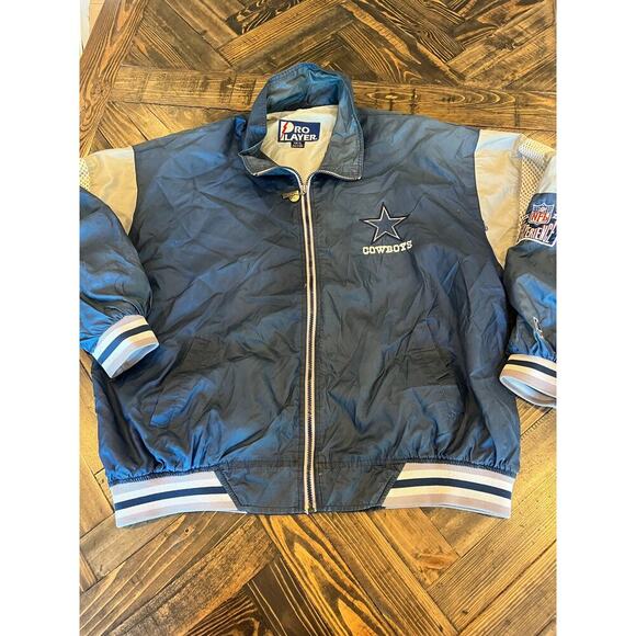 VTG Pro Player Dallas Cowboys Jacket Men XL NFL Football Retro Nostalgia Grunge - Picture 1 of 13